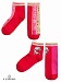 Носки для девочек (GEG3196(2)) Pelican - цвет Бежевый/красный(3/18)